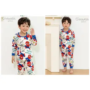 【Maykids】韓國童裝 兒童睡衣 薄長袖睡衣 有機棉 兒童居家服 套裝 睡衣 男童 女童 兒童上衣 229MA