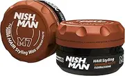 NISHMAN Hair Styling Matte Wax M7 - Defining Paste Flexible Fixing 100g - Long-Lasting, Strong Hold, and Matte Finish - Perfect Hair Wax for Style and Texture