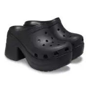 Crocs Siren Clog (size M9/W11) Black Chunky Heel Platform Women’s Size 11 NEW