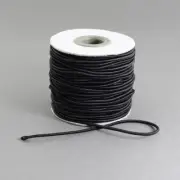 Whole Roll Black Elastic Round Hat 2mm x 40m Sewing Crafts C24-1 AUSSIE SELLER