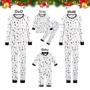 Family Christmas Pajamasblack A Print Color Matching Round Neck Plaid Pjs For