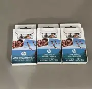 2" x 3" HP Glossy Zink Photo Paper, 60 Sheets, (3 Packs) - Sprocket