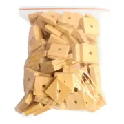 100x Bird Chewing Blocks Climb Wood Cubes for Small Parakeets Macaws