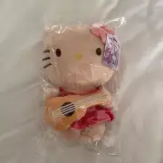 Sanrio Hello Kitty Plush Stuffed toy Hawaii Limited Sun Tan Brown Ukulele New