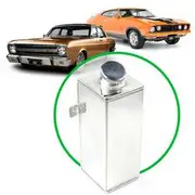 SAAS Windscreen Washer Bottle - Polished Alloy, Suits Ford, SWT2001