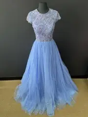 Sherri Hill 53227 size 2 periwinkle $450 NWT