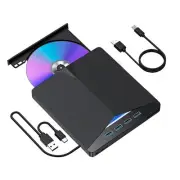 USB 3.0 Type-C External DVD RW CD Drive Burner Reader Player External4119