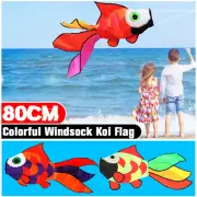 2Pcs 80CM / 31" KOI Windsock Flying Carp Fish Japanese Koinobori Kite Flag Decor