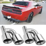 2.5" ID to 4" OD Dual Exhaust Tip Exhaust Pipe Tip For Dodge Challenger 08-2023