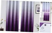 63 Inch Long Ombre 52"W x 63"L (Pack of 2) Purple and Greyish White