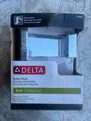 Delta Ara 2 1/8" Chrome Wall Mount Robe Hook - 77535