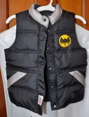 Baby Gap DC Batman Puffer Full Snap Vest size 5T/NWT/Junk Food Brand