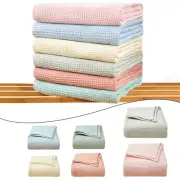 Stylish plaid pure cotton nap blanket Suitable for indoor and outdoor use