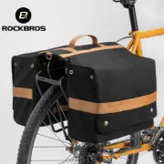 ROCKBROS 27L Bicycle Back Seat Bag Retro Large MTB Road Bike Tail Pannier Bag