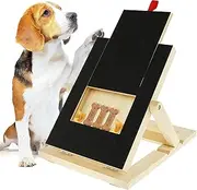 Dog Scratch Pad for Nails With Built-in Snack Box - Pet Paw Grinding Pad, Sandpaper Scratching Mat, Square Scratchboard for Puppies