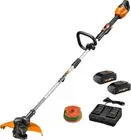 Worx String Trimmer Cordless, Edger 40V Power 13 inches, black and orange