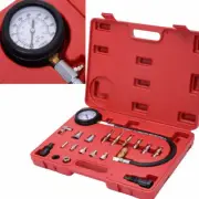 20pc Diesel Engine Compression Cylinder Pressure Tester Gauge Set 0-1000 psi