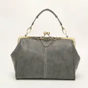 Retro Shoulder Bag For Women Messenger Style Light Grey Women's Bags & Handbags