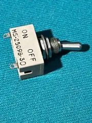 Toggle switch, SPST momentary, 15/32" mount, NEW MS-25098-30