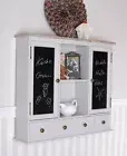 Wall Cabinet Chalkboard Wardrobe Shelf Shabby Kitchen Cupboard Hanging