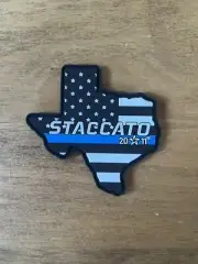 Staccato Texas USA Flag Thin Blue Line Shot Show 2024 Morale Patch Free Shipping
