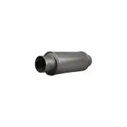 Redback Universal Muffler - 5" Round 12" Long 2 1/2" Centre/Centre Chambered