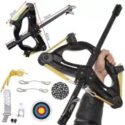 Mini Compound Bow Set Archery Ball Launcher Rapid Steel Balls Shooting Hunting