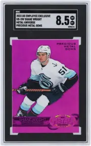 Shane Wright Kraken 2023 Upper Deck Metal Universe Precious #UD-SW SGC 8.5 Card