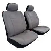 Elite Grey Canvas Seat Covers Waterproof Front Pair For MINI COUNTRYMAN