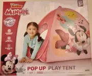 DISNEY JUNIOR MINNIE MOUSE POP UP PLAY TENT Brand New in Box! Great Gift!