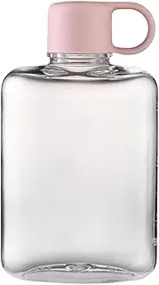 Portable Flat Water Bottle - Tritan Portable Square Shape | Slim Travel Water Bottle with Sipping Leakproof, Reusable for Outdoor Exercise Sports and Pocket Storage