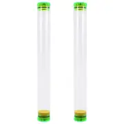 2PCS Fish Floats Tubes Clear Fishing Bobber Tube Clear Storage Portable