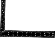 Generic Angle Ruler Carpenter Square L Square Ruler Woodworking Tool Metal Measuring Rulers Geometry Rulers Leather Crafting Ruler Large Framing Square Leather Measuring Ruler Black Steel