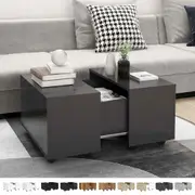 Coffee Table Storage Bedside Tables Drawers Shelf Modern Furniture vidaXL