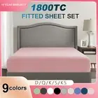 2022 Deep Pocket 36CM Ultra Soft Fitted Sheet Bed Sheet Set SingleQueenKing Size