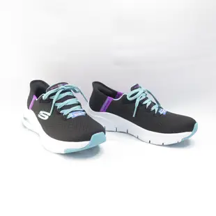 Skechers ARCH FIT-FRESH FLARE 女 健走鞋 149568BKMT 黑x藍【iSport】