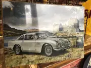 Aston Martin DB5 Skyfall Retro Metal Sign