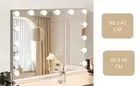 Vanity Makeup Mirror with Lights Hollywood LED Mirror table mount 3 color change