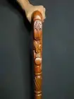 Christian Cross Wooden Walking Stick Cane Wood carved crafted