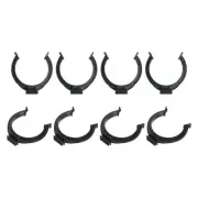8Pcs 1.93''x1.93'' Plastic Leveler Leg Toe Kitchen Clips Foot Buckle, Black