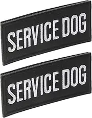 TOYANDONA 2Pcs Embroidered Service Dog Harness with Comfortable Polyester Material for Training Walking Travel Flexible Sizing for Small to Large Pets Elegant Design