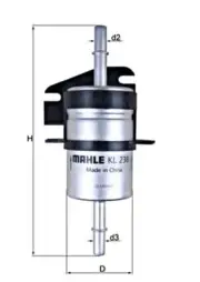 MAHLE Fuel Filter For FIAT Palio Weekend Seicento 600 Van Siena Strada 46416684 (for: Fiat)