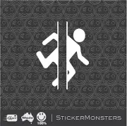 PORTAL Aperture Science Vinyl Sticker Decals 120mmH Car Van Truck PS4 MBP