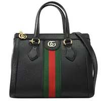 在飛比找momo購物網優惠-【GUCCI 古馳】Ophidia 金屬雙G LOGO綠紅經