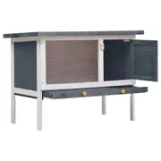 Andala Pets Outdoor Rabbit Hutch 1 Layer Grey