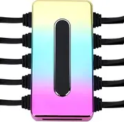 One Enjoy Fan Hub PC Case Fan Controller 5V 3Pin, Supports 10 ARGB Fans, MOSFET Switch, Automatic Mode, Multicolor