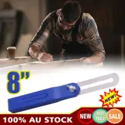 Sliding Bevel square Carpenter Adjust Gauge Angle Finder Wood Marking 8'' RH