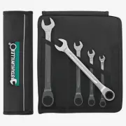 Stahlwille 17F/5 OPEN RATCH Combination Ratcheting Spanner Set, Metric, 5 Pieces