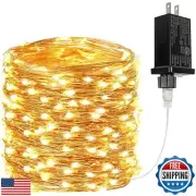 66Ft 200 LED Fairy Lights Plug in, Waterproof String Lights Outdoor and Indoo