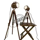 Led Christmas Floor Lamps Industrial Standing Wood Light Reading Bedside Copper